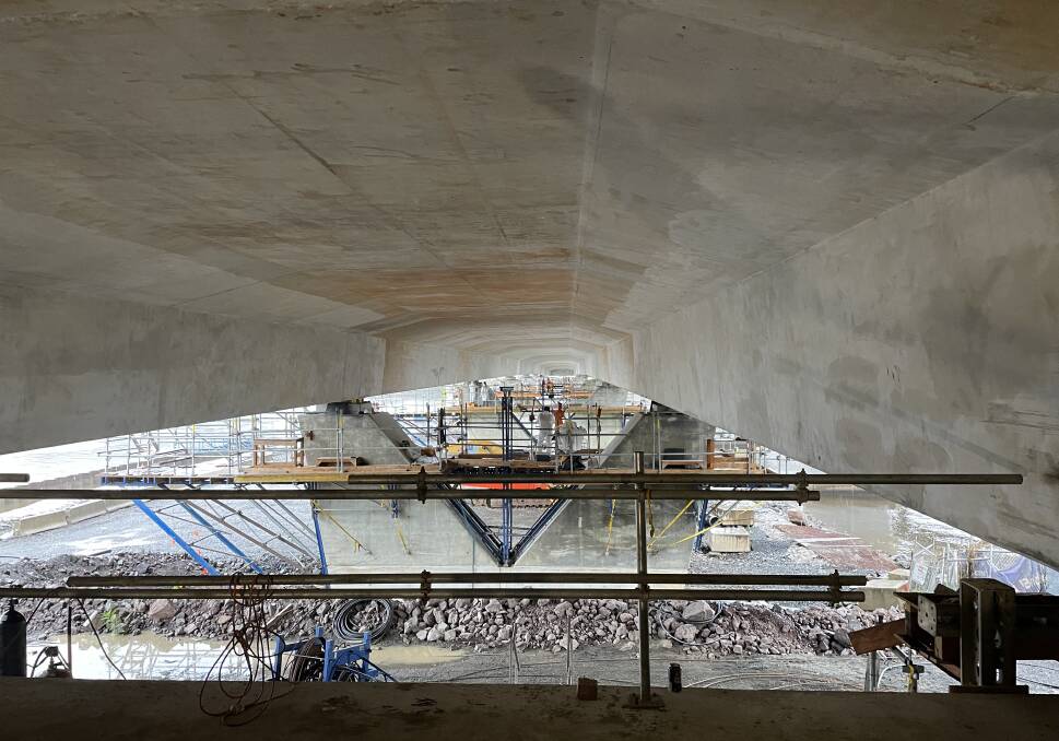 WELCOME INSIDE: Have a look inside and at the underneath of the new $342 million Nowra bridge.