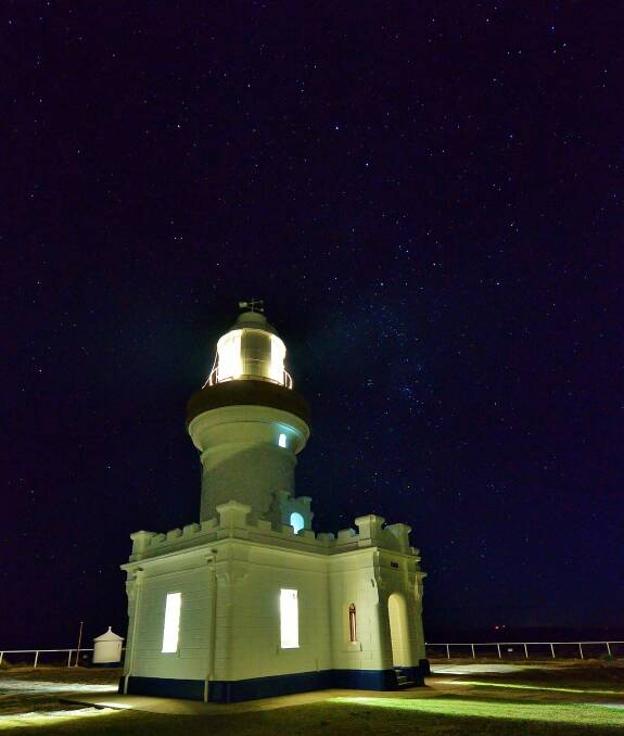 Point Perpendicular Lighthouse, stunning as always at night. Photo: Dannie and Matt Connolly Photography