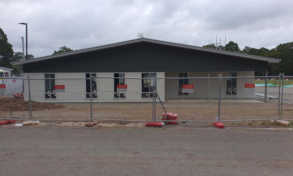 NEW ERA: Work is continuing on the new South Coast Surf Lifesaving training and administration hub at West Nowra, with an anticipated completion date being mid to late April. Photo: Supplied