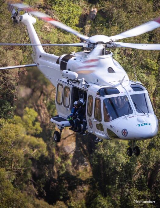 The Toll NSW Ambulance Rescue Helicopter. File photo