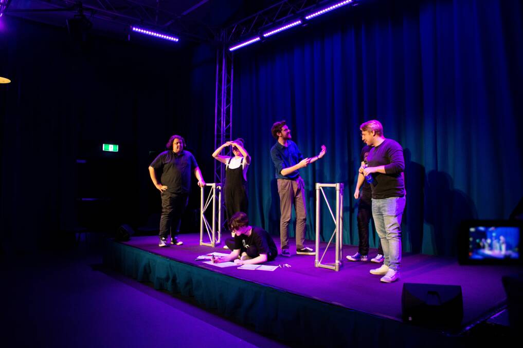 Rising Arts Productions love a bit of improvised comedy at Wollongong Town Hall. Picture: Supplied