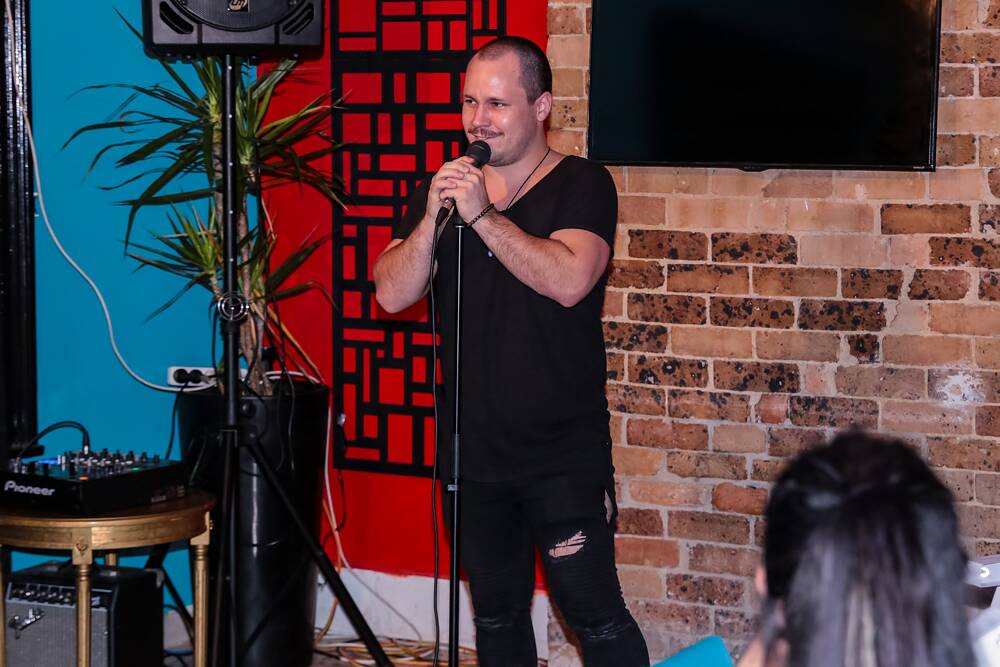 ON TOUR: Anthony Skinner's 'Magic Mic Comedy' show started as an open mic gig in a Sydney Chinese restaurant, with comedians begging people to come in for a laugh (not men getting their gear off). Picture: Supplied