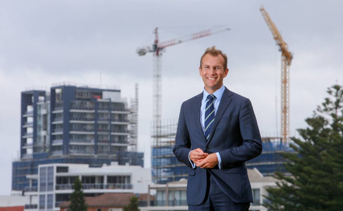 BOOM TOWN: 'Big opportunities are based around the transformation of the [Wollongong] economy,' says NSW Planning Minister Rob Stokes. The minister was the key speaker at a Property Council function in Wollongong. Picture: Adam McLean