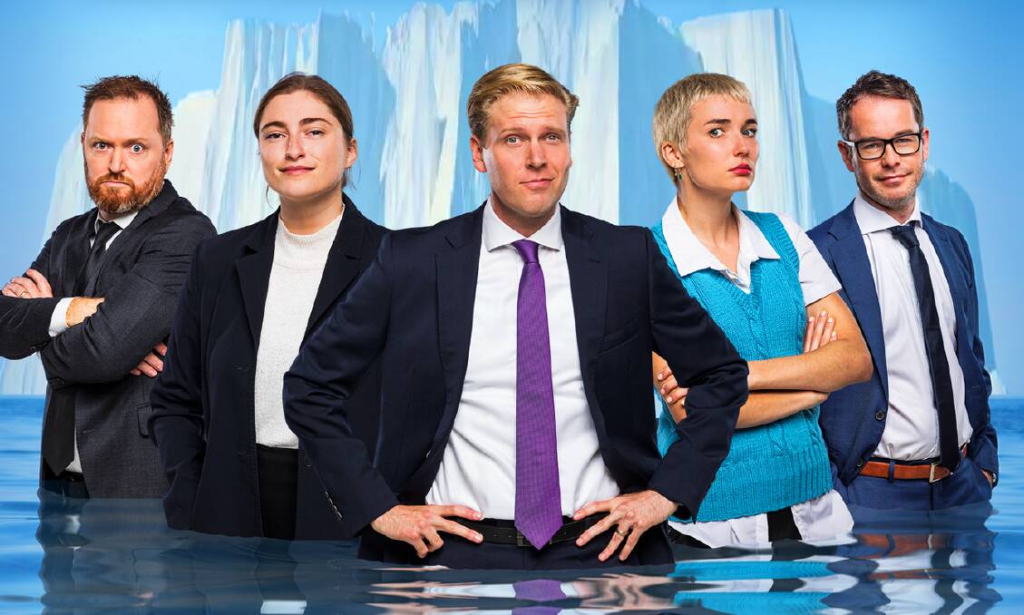 Now in its fifth year, join Australias satirical all-stars: Charles Firth (The Chaser), Mark Humphries (ABC TVs 7.30), Freudian Nips Jenna Owen and Victoria Zerbst (SBSs The Feed) and James Schloeffel (The Shovel) as they dissect the scandals, corruption, incompetence and empathy training courses of the past 12 months. Picture: Supplied