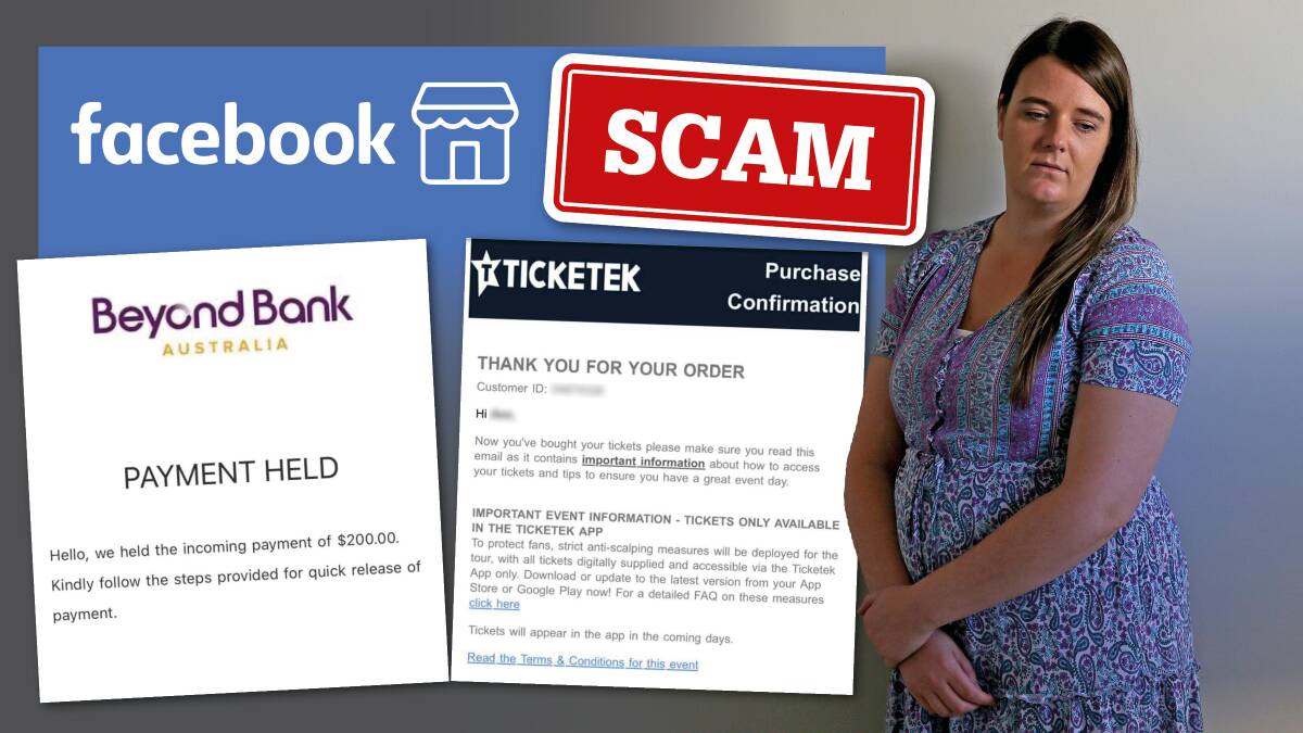 Katie Haines forked out $1000 to a person she thought was a Wollongong grandma selling concert tickets, but she was duped. Picture by Sylvia Liber.