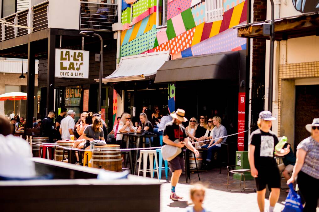 La La La's on Globe Lane is one of the venues hosting live music for the Last Light festival in July. Picture: Wollongong City Council