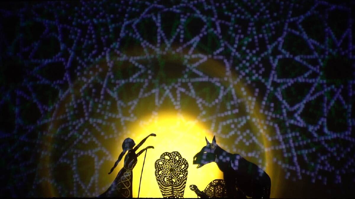 A still from the shadow puppet theatre work, Nature On The Loose. Picture: Shadow Theatre of Anaphoria Island