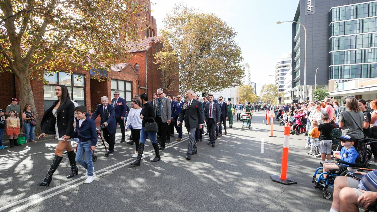 WOLLONGONG MARCH: It will starts 10am at lower Crown Street Mall, turning right into Kembla Street, right into Burelli Street, left into Church Street, pass the Cenotaph in MacCabe Park, and dispersing into MacCabe Park after Pioneer Hall. Service starts at 11am on April 25. Picture: Adam McLean