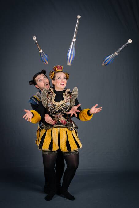 Robbie Curtis and Lizzie McRae are in 'A Bee Story' at the Illawarra Performing Arts Centre during the school holidays, www.merrigong.com.au. Picture: Kai Leishman