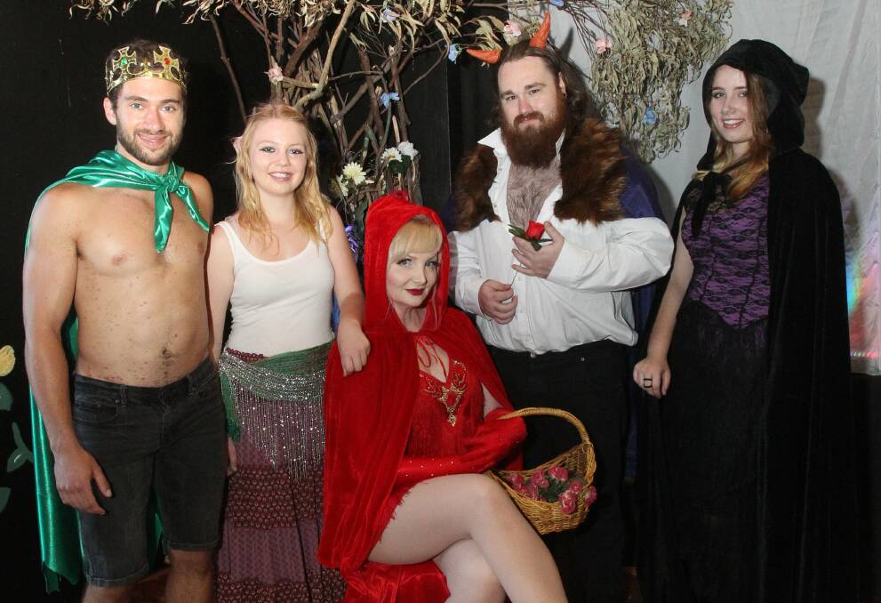 February 2015. Production of A Fairy Grimm Cabaret - Arthur Tamer Frog Prince, Inea Jon, Esmeralda, Diamond D'Amour Red Riding Hood, Bradley Nolan The Beast, Casey Williams The Evil Queen. Picture: ACM File Image