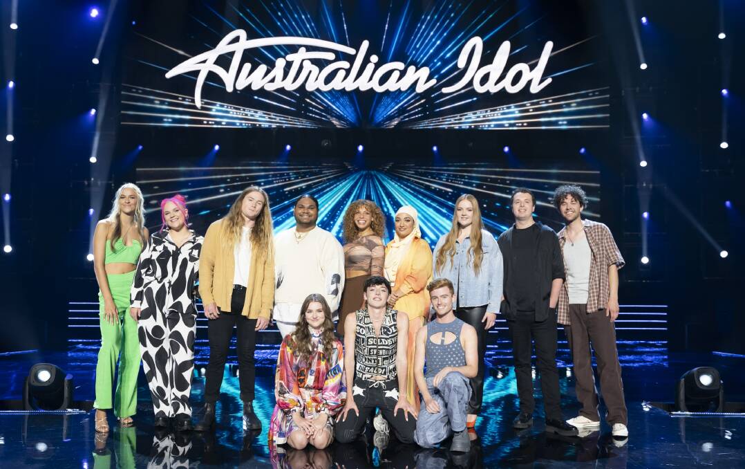 The Top 12 - including Amali Dimond (far left) - sang their hearts out on Sunday night. Picture supplied.