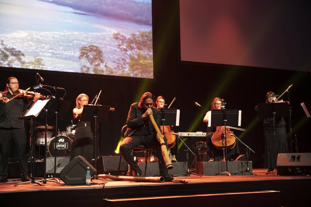 COLLABORATION: First Nations musician William Barton playing the Steel City Strings at the 2019 - they will reunite for concerts in 2021. Picture: Supplied