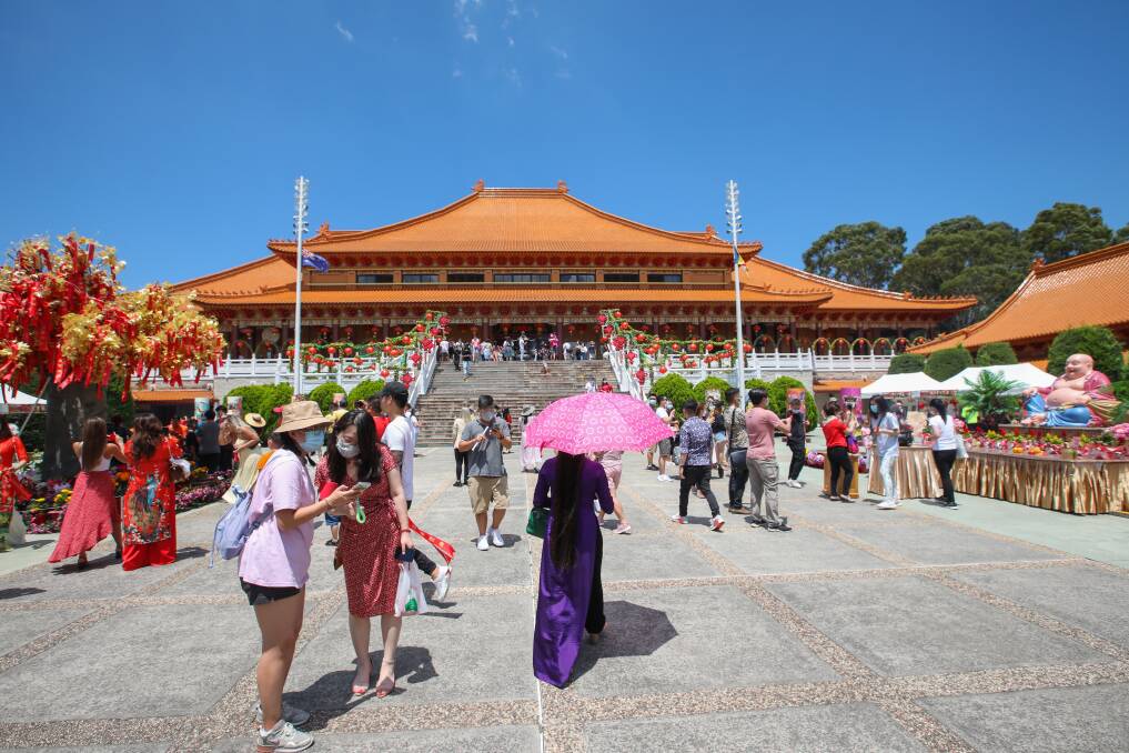 Lunar New Year celebrations on February 1 at Nan Tien Temple. Picture: Wesley Lonergan