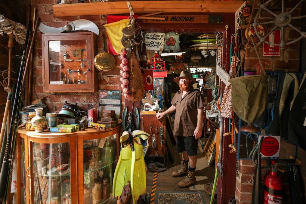 Lindsay Mudge at Wombat - it's often affectionately referred to as the 'junk store in Thirroul'. Picture by Adam McLean.