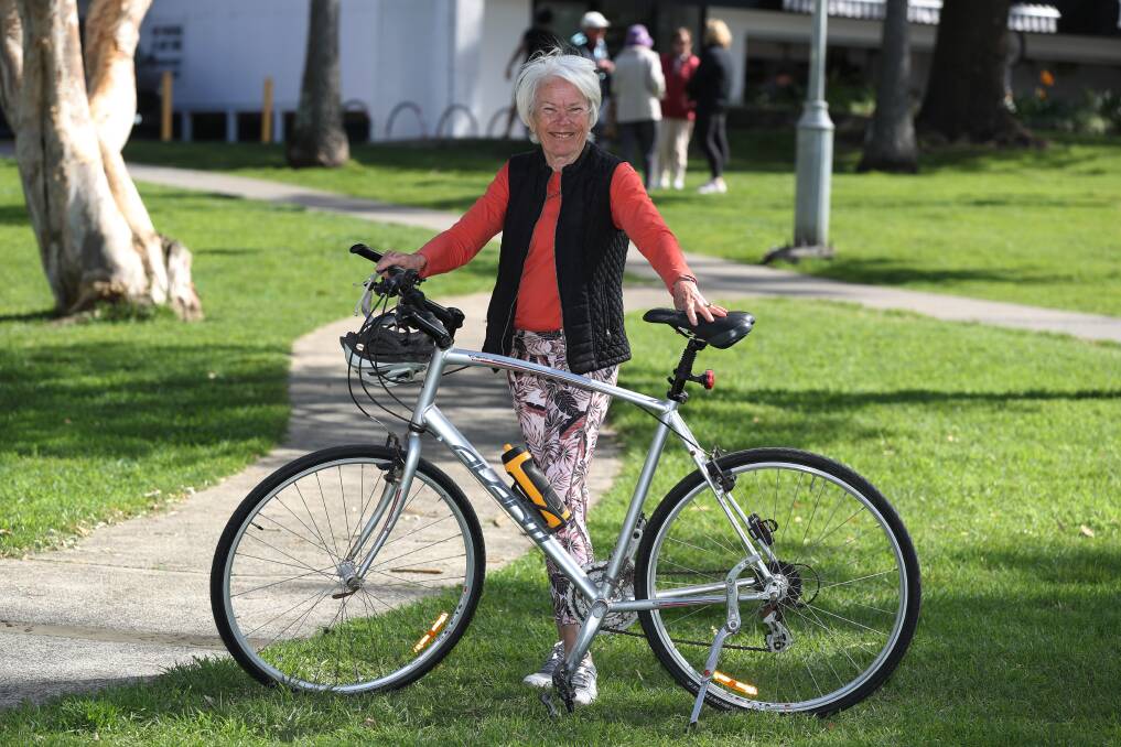 Judy Walshe from Fairy Meadow is one of the volunteers who will help people around Wollongong for the 2022 UCI World Road Championships. Picture: Robert Peet