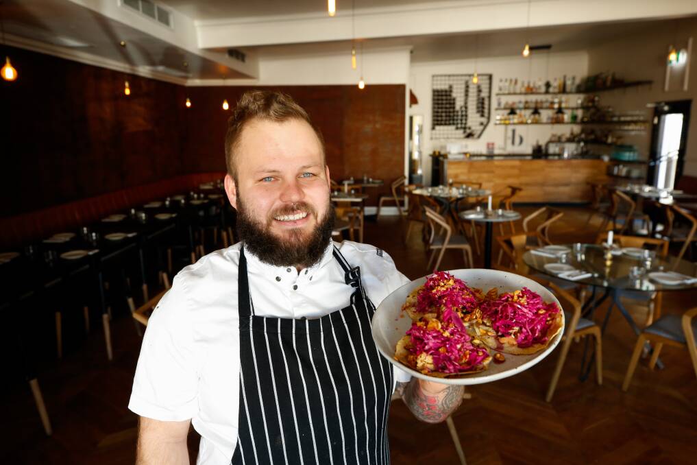 Barry Pearson at Thirroul's newest Mexican-inspired bar and restaurant Boveda - fun, fine-dining. Picture by Anna Warr.