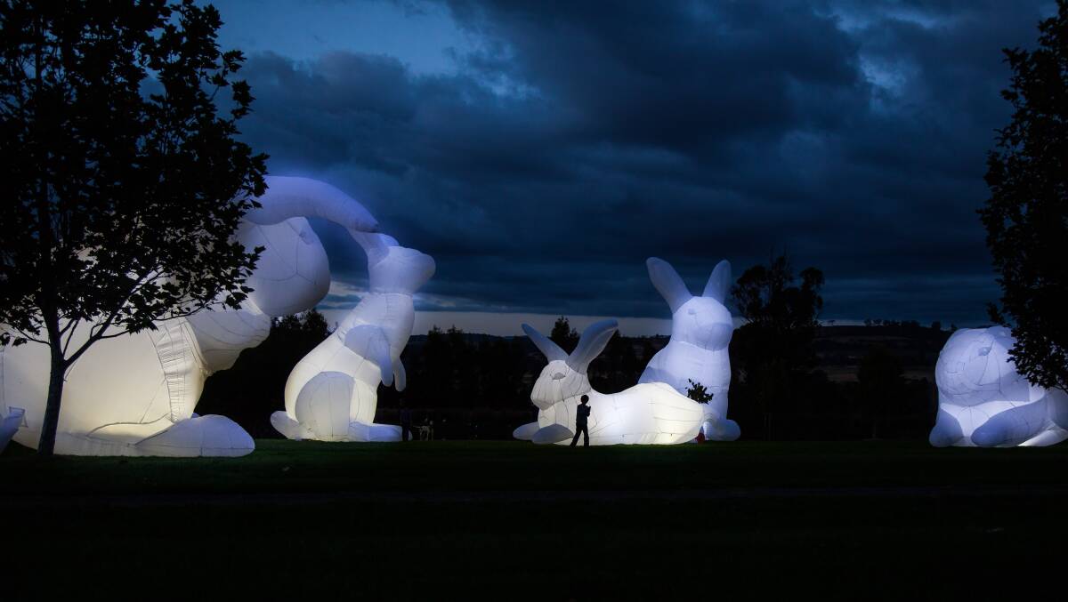 Amanda Parer's Intrude Classix installation (previously seen at Vivid) will visit Wollongong's CBD this June as part of another project, 'Nights On Crown'. Picture: Parer Studio