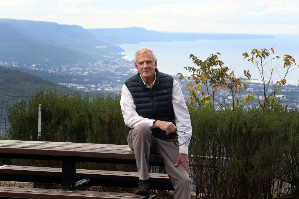 Now the chair of the lllawarra Escarpment Walking Track Partnership, Neville Fredericks has walked many of our nation's great track but said nothing compares to having mountains so close to the sea. Picture: Robert Peet