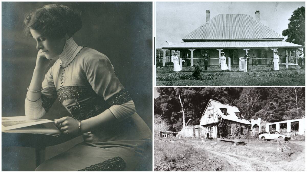 CLOCKWISE FROM LEFT: Henrietta Bush (nee Lewis), proprietress of the Ocean Beach Hotel, Shellharbour; Johnston family outside their home Marks Villa, situated at the site of Shellharbour Airport today, c.1910; Ben Turners house at Clover Hill, Macquarie Pass c.1980s. Pictures: Shellharbour Library