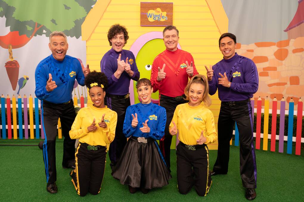 The Wiggles with the Fruit Salad Wiggles. Picture: Supplied