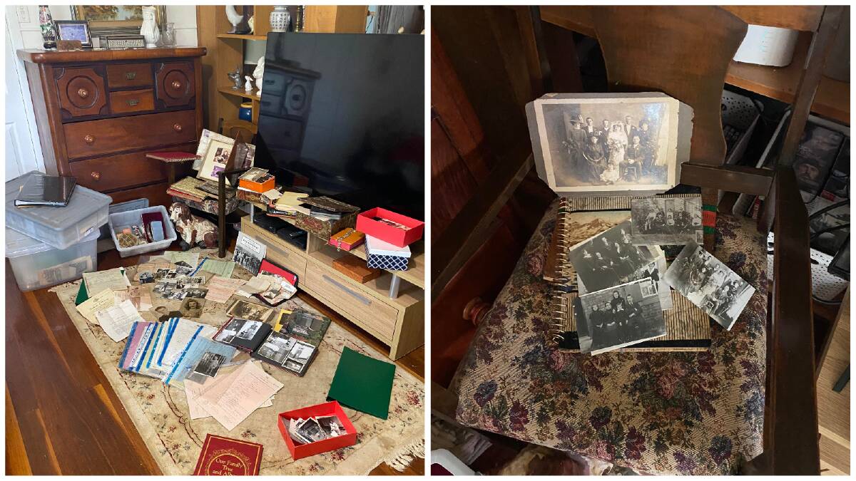 Jocelyn Gallagher has been going through her family's historical photos and artefacts, a task taken on after her Aunty Cheryl passed away. Picture supplied.