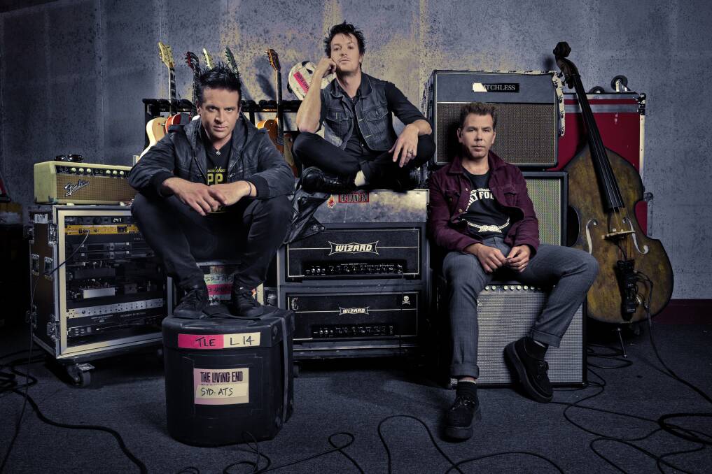 CROWD PLEASERS: The Living End have come a long way since rocking out at Shelly's to now playing at the AFL Grand Final and Yours and Owls festival. Picture: Supplied