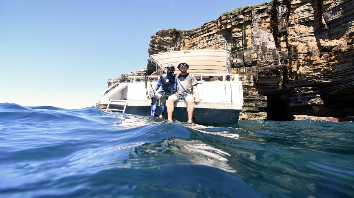 Woebegone free divers let you learn, laugh and play in Jervis Bay. Picture by Sylvia Liber.