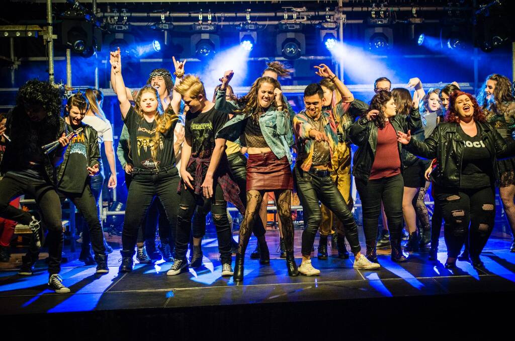 JUKEBOX HERO: The Illawarra Youth Arts Project will perform in Kiama for the first time with the 28th longest running show in Broadway history, Rock of Ages. Picture: Phil Harris