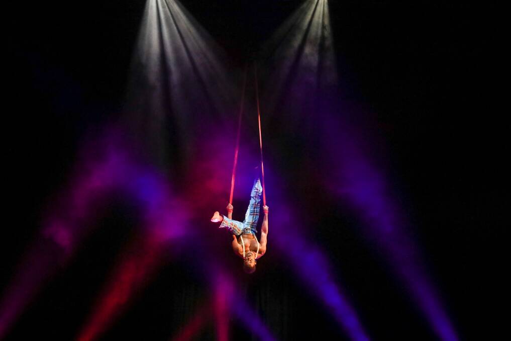Hilton Denis is an aerial artist from Le Coup, which will headline the Aurora Spiegeltent mini-season in June. Picture by Adam McLean.