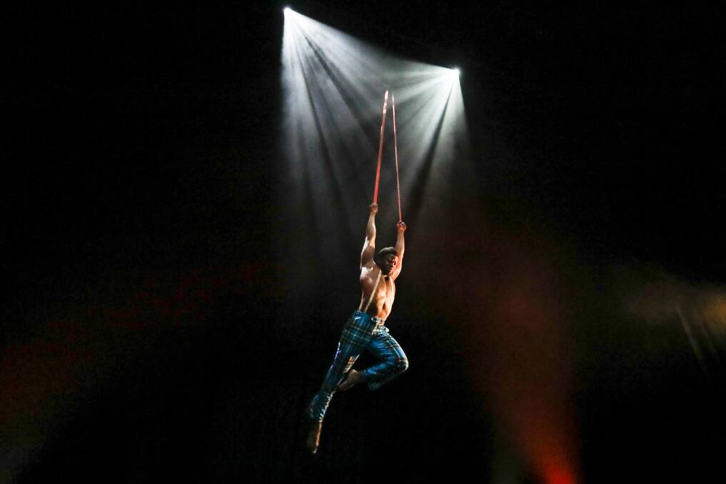 Hilton Denis is an aerial artist from Le Coup, which will headline the Aurora Spiegeltent mini-season in June. Picture by Adam McLean.