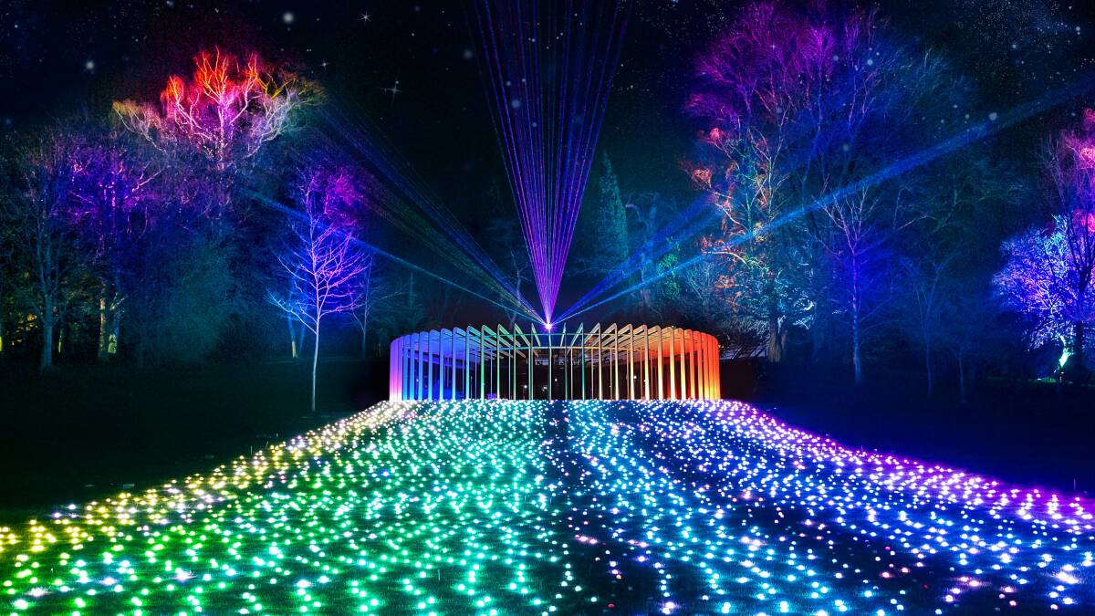 Sony Music presents Lightscape at the Royal Botanic Garden Sydney in collaboration with Culture Creative. Picture supplied.