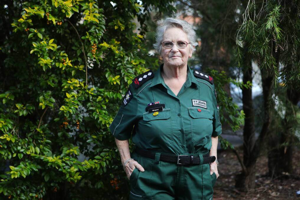 MEDICAL PROFESSIONAL: A few years after Margaret Vincent's husband died of brain cancer her boys joined St John Ambulance as cadets and she joined too to spend more time with them. Nearly 40 years later this nurse is still with St John. Picture: Sylvia Liber