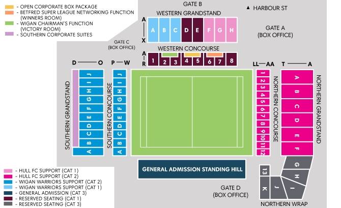 WIN Stadium seating plan. Courtesy of www.wsec.com.au