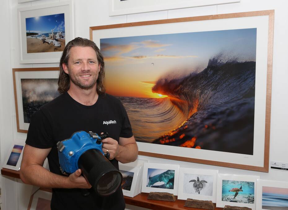Seascape photographer Warren Keelan will be the next speaker at Two Tacos at the Little Prince on Tuesday, 7pm. Keelan first bought a camera in 2009 and is currently celebrating five years in a retail space for his artworks. Picture: Greg Ellis