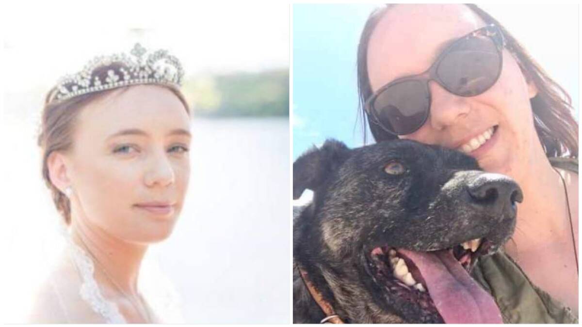 LEFT - Natasha Lukic on her wedding day. RIGHT - Natasha was unable to have children after her cancer treatment so poured her love into animals, the environment and helping other people. Picture: Supplied
