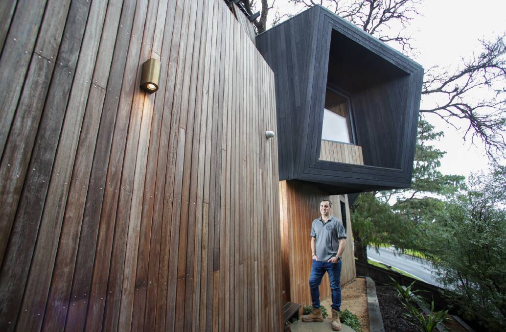 Builder Adam Souter says 87 per cent of heating/cooling loss is through windows and highly recommends double glazing. Above is the spectacular Peppertree passive house in Unanderra which uses 90 per cent less heating and cooling than a standard Aussie house. Picture: Adam McLean