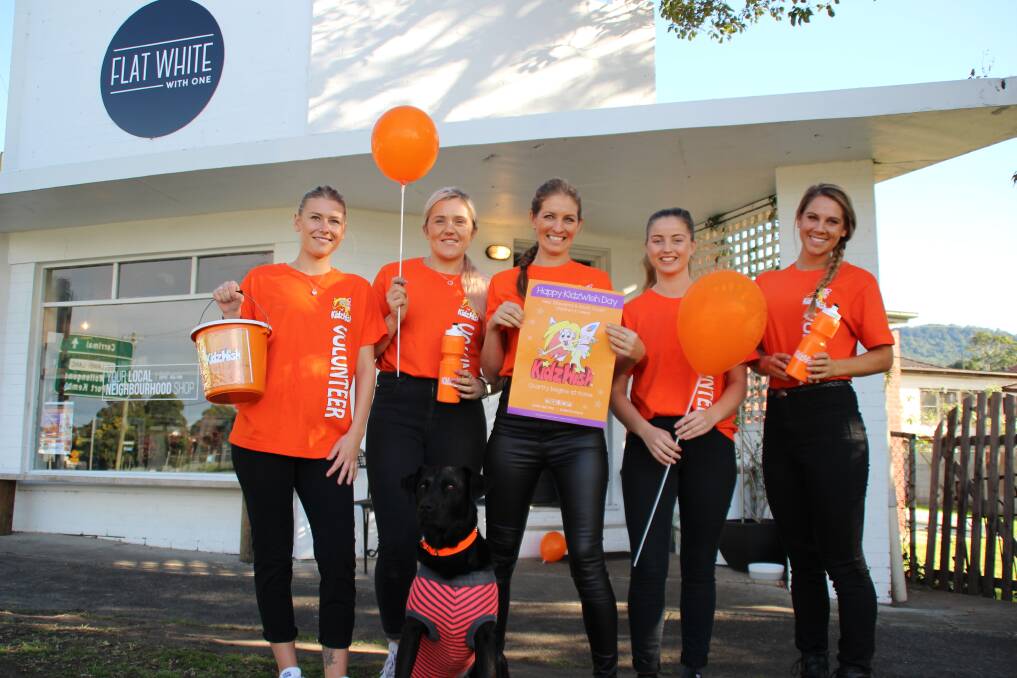 Flat White With One in Russell Vale kicked off the fundraising drive for KidzWish on Friday. Picture: Supplied