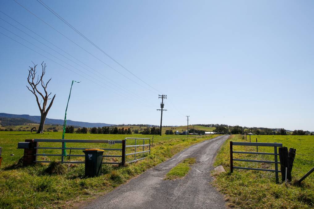 Developers bought 190 acres of rural farmland stretching across Wollongong and Shellharbour LGAs with a view to transform it into residential lots ranging in size from 300 sqm to 600 sqm. Picture: Anna Warr