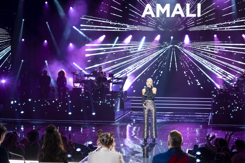Amali says she 'sang her heart out' on Monday night's eviction show and is 'super proud' of rendition of Demi Lovato's song 'Warrior'. Picture supplied.