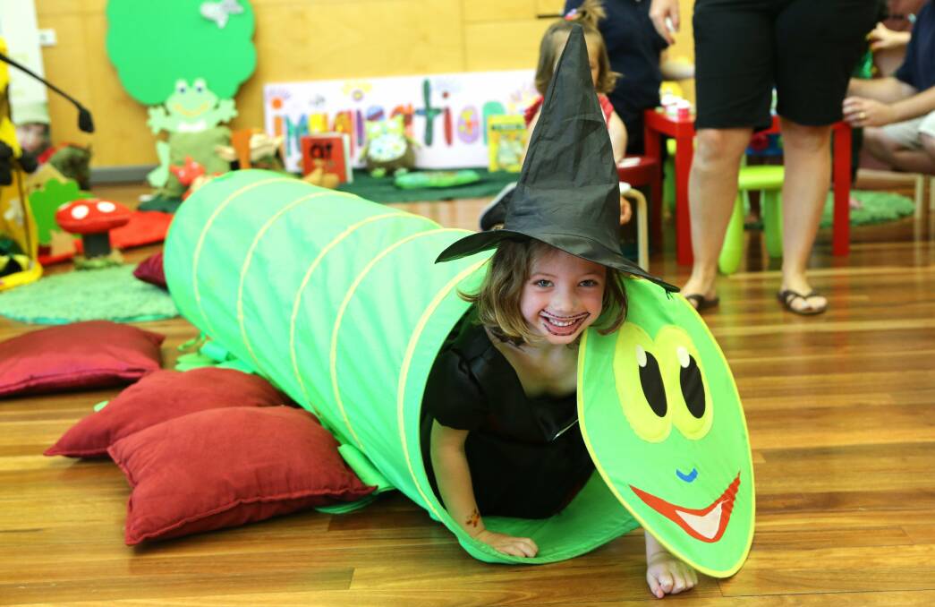 FLASHBACK: Teagan Fuller playing dress-ups at the Kids Day Out in 2014. Picture: Kirk Gilmour