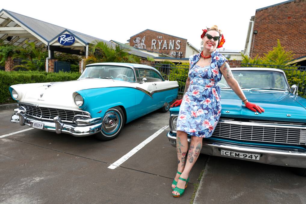 Rachael Watts performs as pin-up Miss Pearl Lee Shells, is the main organiser for the Rock n Vintage festival on in Thirroul this March. Picture by Adam McLean.