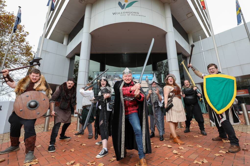 ON GUARD: Battlecry LARP will give swordfighting demonstrations at Comic Gong on Saturday May 14. Picture: Adam McLean