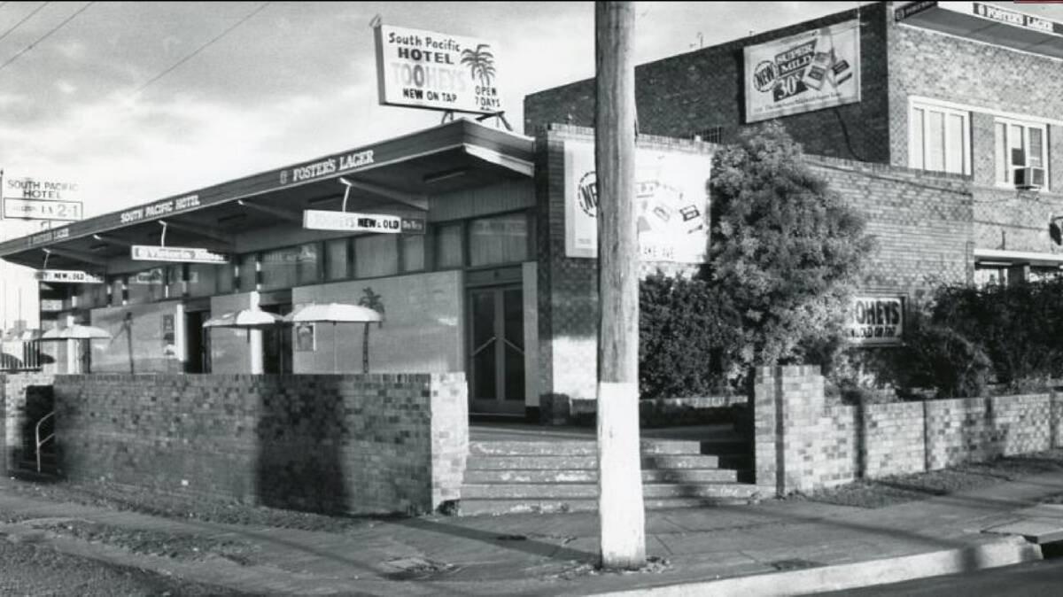 FORMER GLORY: A favourite of BlueScope workers, the South Pacific Hotel before it became the Cringila Hotel. Picture: Wollongong City Libraries Archive
