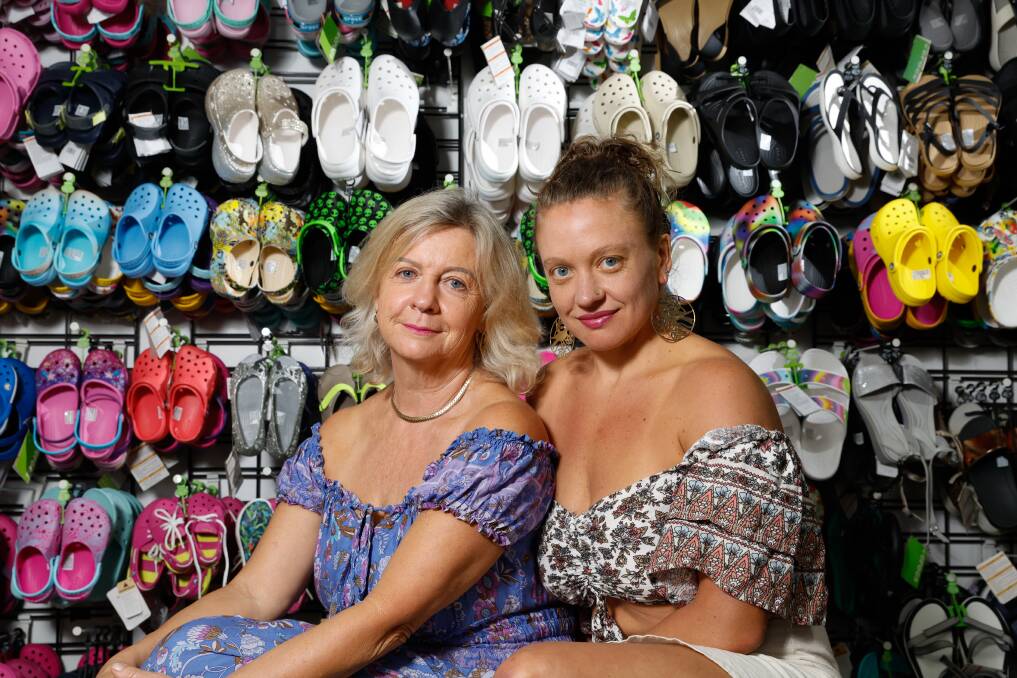 Elisabeth Dignam and her daughter Kristen have both worked at Sole Obsession in Thirroul since 2001. Elisabeth will be closing the business in February. Picture by Anna Warr.
