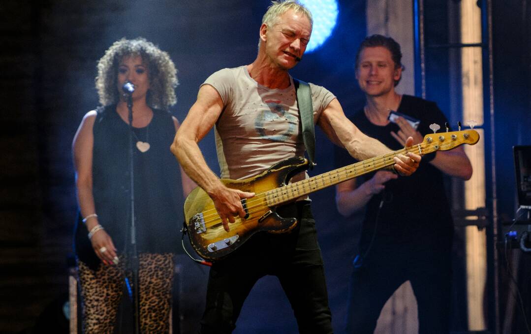 Sting produced a stunning performance at Centennial Vineyards Bowral on Sunday as part of his global 'My Songs' tour. Picture by Tim Bradshaw 