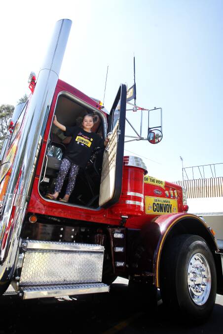 Olivia Koloski will jump in the leading truck of the Convoy procession on Sunday. Picture: Sylvia Liber