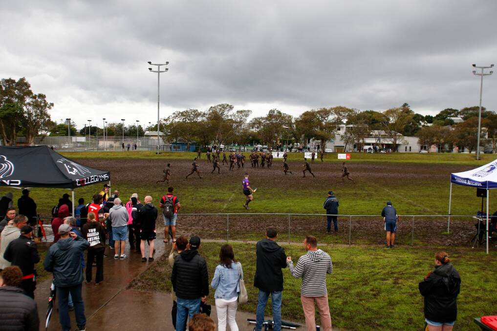 JUST WOW: Gibson Park in Thirroul on Saturday, during the Butchers v Collegians game. Picture: Anna Warr