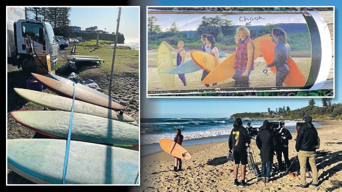 ACTION SHOT: Sharkies Beach in Coledale was used as the prime location for a film crew last week. The Illawarra is being highly sought for major productions. Pictures: Supplied