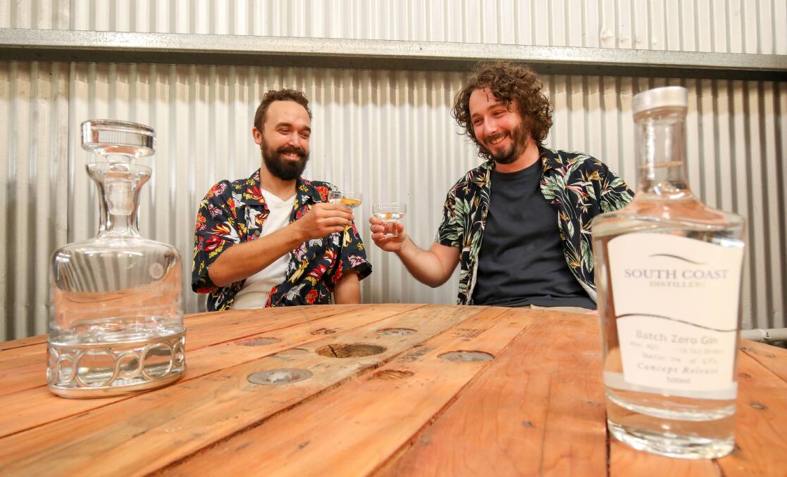 Co-founders of South Coast Distillery Oskar Schwab and Luke Harding. Picture by Adam McLean