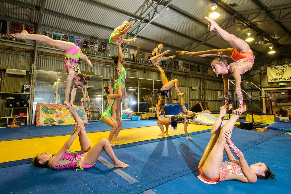 GROWING TREND: Oak Flats Gymnastics and Acrobatics Club began with traditional gymnastic beams and rings in the 80s, growing to become the most successful club in Australia at the moment. Pictures: Adam McLean